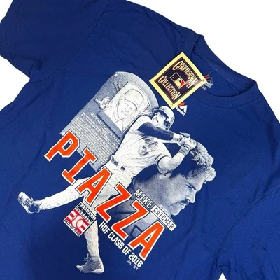 Camiseta para hombre NY Mets Mike Piazza Salón de la Fama 2016 placa majestuosa talla L  Foto 1 de 4