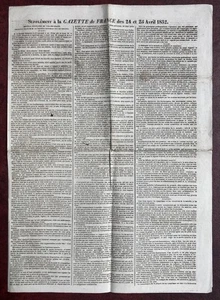 Première leçon du Dr. Broussais sur le choléra. Val-de-Grâce 1832. - Picture 1 of 5