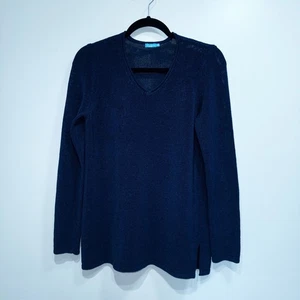 Nuevo Suéter Pullover J. McLaughlin Azul Marino Callum Talla Pequeña - Imagen 1 de 8