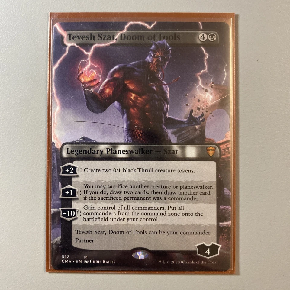 MTG Tevesh Szat, Doom of Fools Borderless  - Commander Legends #512 - Image 1 of 1