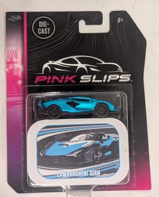 Jada Lamborghini Sian FKP 37 Blue - Pink Slips  1:66 (3") in Package - Image 1 of 4