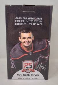 Seth Jarvis Carolina Hurricanes 2022-23 Limited Edition Bobblehead #24 Canes New - Picture 1 of 5