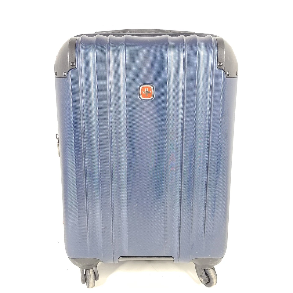 Equipaje de mano Swissgear 20" rígido expandible giratorio policarbonato negro Foto 1 de 4