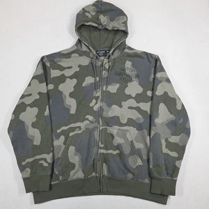 Sudadera con Capucha Harley Davidson Para Hombre 2XL Camuflada Cremallera Completa Distribuidor Autorizado Milwaukee Wis - Imagen 1 de 16