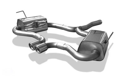 FOX Sportauspuff Mini Cooper S Cabrio R52, Bj. 2004-2008, Endrohr 2x76mm rund - Bild 1 von 3