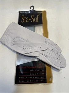 Vintage Herren Footjoy Sta-Sof Golfhandschuh. Rechts, cremeweiß, mittel/groß. Neu - Bild 1 von 5