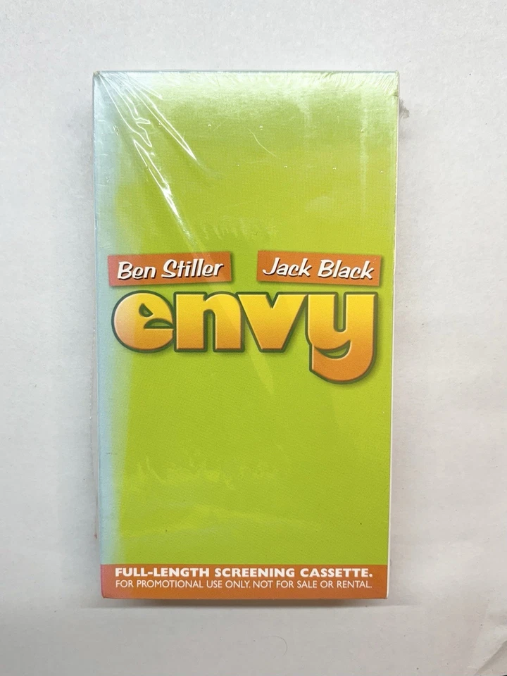 Envy VHS Screener Promo Sealed Jack Black Ben Stiller Comedy 2003 Foto 1 de 4