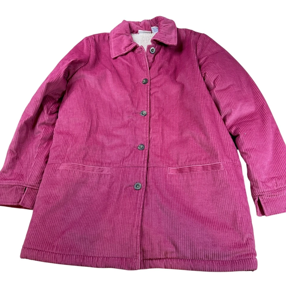 Chaqueta Abrigo Blair Mujer Mediana Rosa Pana Sherpa Forrada Granero Foto 1 de 4