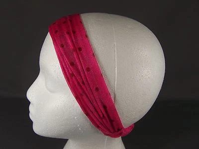 Pañuelo elástico fruncido tejido suave punto rosa pañuelo bandana 3 en 1 Foto 1 de 4