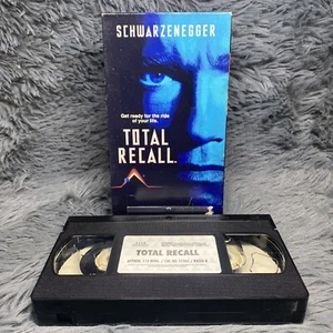 Total Recall VHS 1990 Arnold Schwarzenegger Sci-Fi Vintage Classic Film - Picture 1 of 8