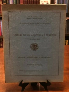 FLOODS IN ILLINOIS: Magnitude and Frequency 1954 (State of Illinois & U.S.G.S.) - Picture 1 of 5