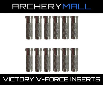 VICTORY ARCHERY Victory Arrows V-Force Insert Aluminum 12pk .245 AC1245-12 #02105