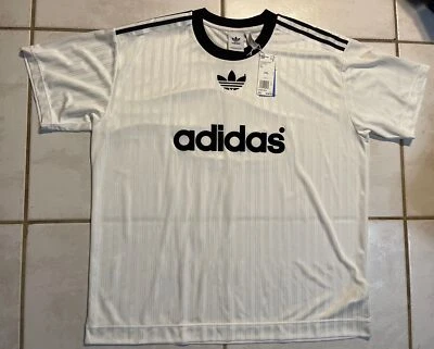 NWT ADIDAS WHITE Football Shirt Jersey Men’s 2XL  CW1345 - Image 1 of 4