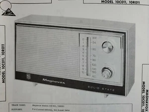 Sams Photofact Repair Service Parts Manual 1968 Magnavox 10C011 Radio FREE SHIP - Picture 1 of 3