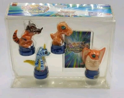 2000 DIGIMON Figures Stampers Greymon Gabumon Agumon Patamon New Rare  - Image 1 of 4
