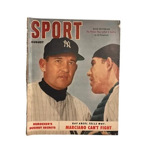 August 1952 Sport Magazine Leo Durocher Dugout Marciano Allie Reynolds Good - Picture 1 of 6