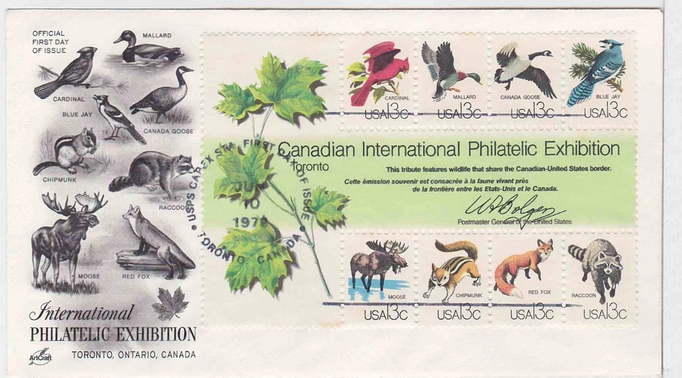 TurtlesTradingPost- CAPEX Animal Friends #1757 1978 - FDC - Artcraft Cachet - Image 1 of 1