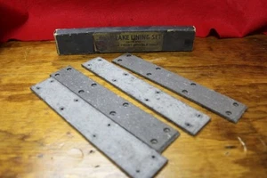 NOS Gold Crest Front Brake Lining Set no rivets 1945 Chevrolet   (227) - Picture 1 of 2