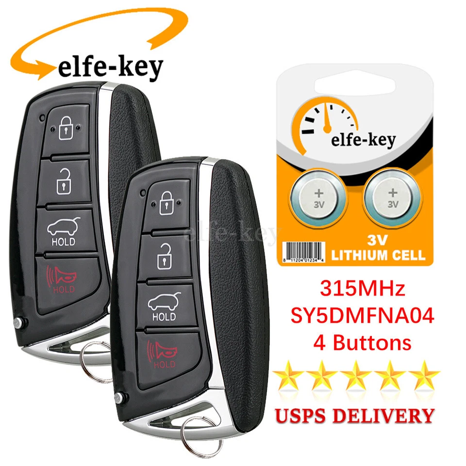 2 Llavero remoto 95440-4Z200 para Hyundai Santa Fe Sport 2013-2015 2016 2017 2018 Foto 1 de 4