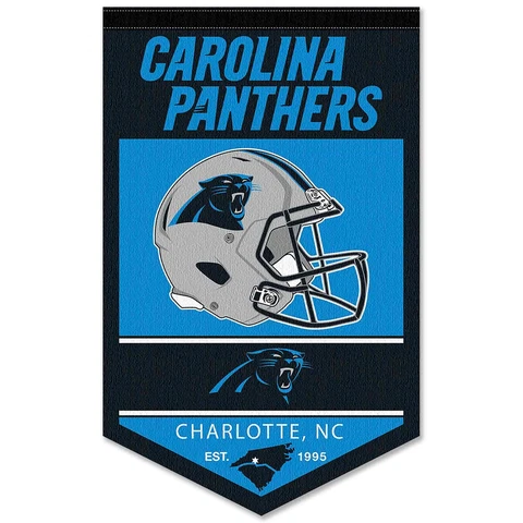 Carolina Panthers History Heritage Logo Banner Flag Cover