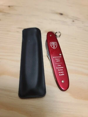 T5*BRAND NEW*RARE WENGER DELEMONT SWISS ARMY RED KNIFE MADE IN SWITZERLAND   - Image 1 of 4