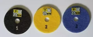 3-Step flowers Diamond Polishing Pads for Quartz Engineered Stone Wet Polishing - Picture 1 of 9