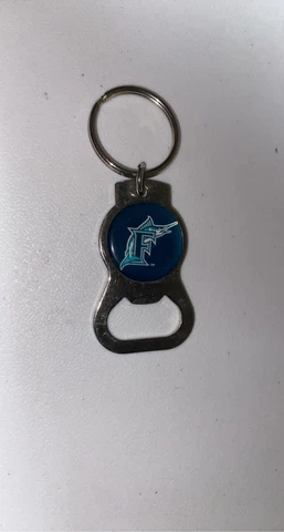 Florida Marlins Bottle Opener Keychain MLB Keyring Vintage Cover