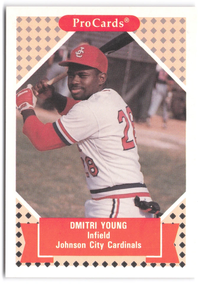 1991-92 ProCards Tomorrow's Heroes #322 Dmitri Young - Image 1 of 2