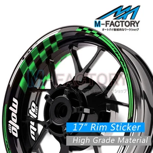 Pegatinas llantas verdes Racing 17 pulgadas AA01 para Kawasaki ER6N 06-17 10 11 14 15 - Imagen 1 de 16