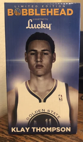 Golden State Warriors 2013 Klay Thompson SGA bobblehead bobble Original Owner! Cover