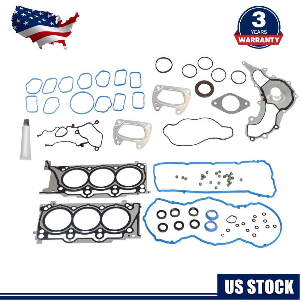 NUEVO Juego de juntas de culata para 11-16 Ram Chrysler Dodge Avenger Jeep 3,6 L DOHC VIN G Foto 1 de 4