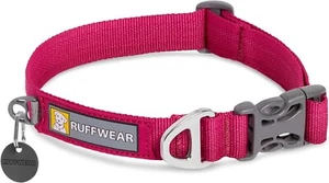 RUFFWEAR Front Range Dog Collar LARGE 20-26'' Strong Tubelok Webbing PINK - Picture 1 of 1