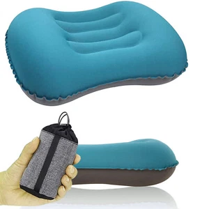 Faltbar Aufblasbares Kissen, Ultralight Camping Kopfkissen für Strand, Reise - Bild 1 von 12