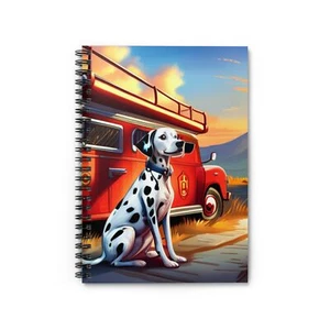 Dalmation Firehouse Spiral Notebook - Ruled Line 118 pages - Picture 1 of 5