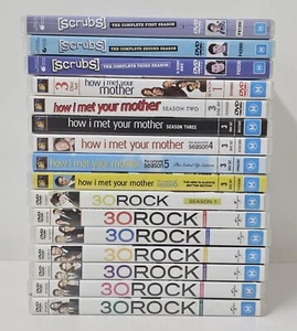 DVD 30 Rock Season 1-7 How I Met Your Mother Season 1-6 & Scrubs Season 1-3 Lot - Picture 1 of 17