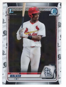 2020 1. Bowman Entwurf Chrom BD57 Jordan Walker St. Louis Cardinals - Bild 1 von 12