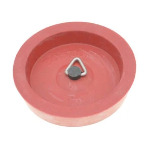 Red Pinned Rubber Plug Suits 52~58mm Sink, Basin and Bath 62050 - Picture 1 of 1