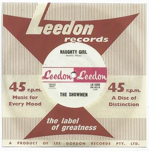 THE SHOWMEN naughty girl AUSSIE LEEDON 45rpm MINT RE-PRESS of 1965 GARAGE rare - Bild 1 von 3