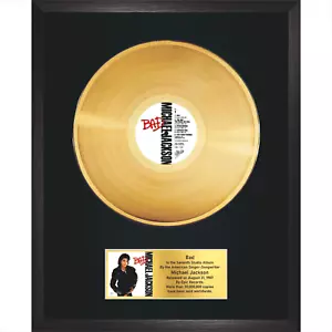 Michael Jackson – Bad / LP Gold 12" / Souvenir in black frame / Post-Disco / R&B - Picture 1 of 6