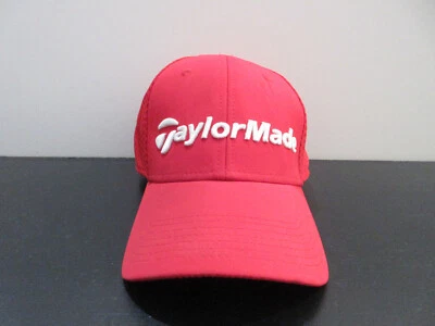 Gorra Taylormade Ajustada Adulto Mediana Roja Blanca Logo Golfista Atlética Para Hombres Foto 1 de 4