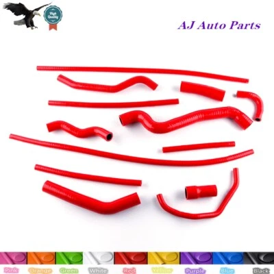 Red For Yamaha FZ1 FZ-1 FAZER 2006 07 08 09 2010 Silicone Radiator Coolant Hose - Изображение 1 из 4