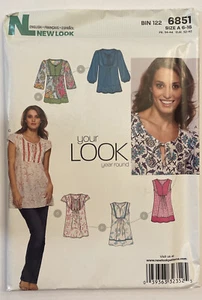 NEW LOOK #6851 - LADIES TUNIC or TOP PATTERN 6-16 - Picture 1 of 2