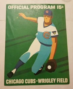 Vintage 1972 Chicago Cubs VS St Louis Cardinals Wrigley Field Official Program - Bild 1 von 3