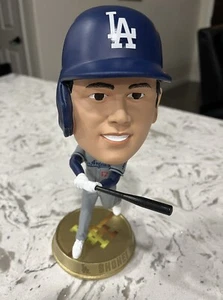 Shohei Ohtani LA Dodgers Bighead Bobblehead Gold Plated FOCO 185/1k No Orig Box - Picture 1 of 4