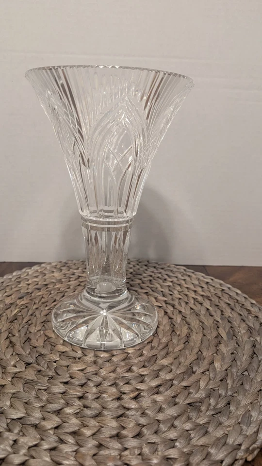 Jarrón de cristal Waterford de 10 pulgadas firmado Foto 1 de 4