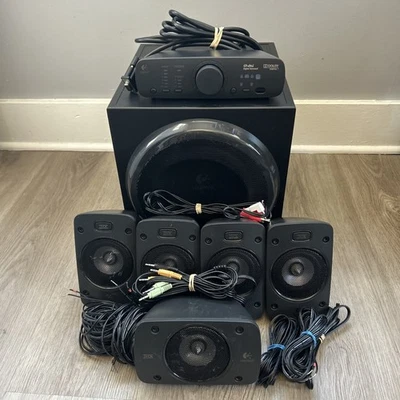 Logitech Z906 5.1 Surround Sound Speaker System With Sub & Controller Tested - Image 1 of 4