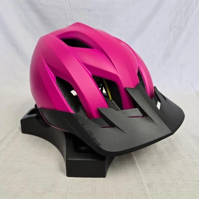 Casco Troy Lee Designs Flowline órbita magenta/negro MD/LG *CIERRE fue de $119* Foto 1 de 4