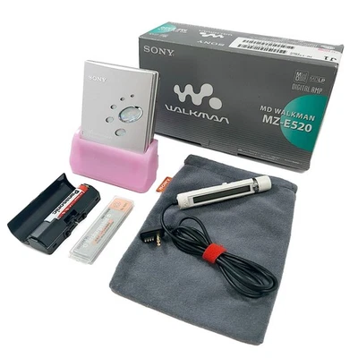 Sony MZ-E520 MiniDisc Player + Box, Remote & Accessories - Tested Working MD - Image 1 of 4