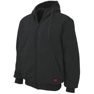 Tough Duck - Fleece Insulated Hoodie - WJ081 - DWR - Black - Large - NEW! - Picture 1 of 3