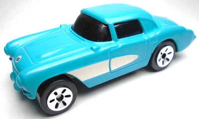 2021 MAISTO '57 CHEVROLET CHEVY CORVETTE BLUE 1:64 DIECAST 3" CAR WITH WHITE - Image 1 of 4